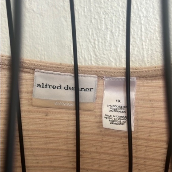 XL Elegant Beige Embellished Women's Top - Picture 7 of 9